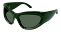 Balenciaga BB0228S-002 Womens GEOMETRICAL/DIRECTIONAL SUNGLASSES - Green