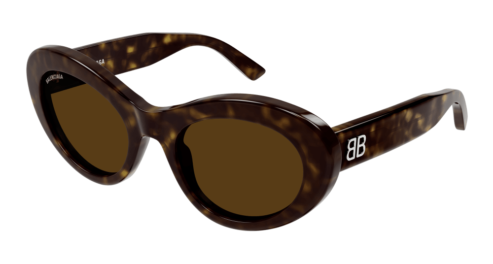 Multi-brand BB0294S-002 Womens ROUND/OVAL/PANTHOS Sunglasses - Havana
