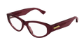 Bottega Veneta BV1154O-003 Womens ROUND/OVAL/PANTHOS Optical Frames - Burgundy