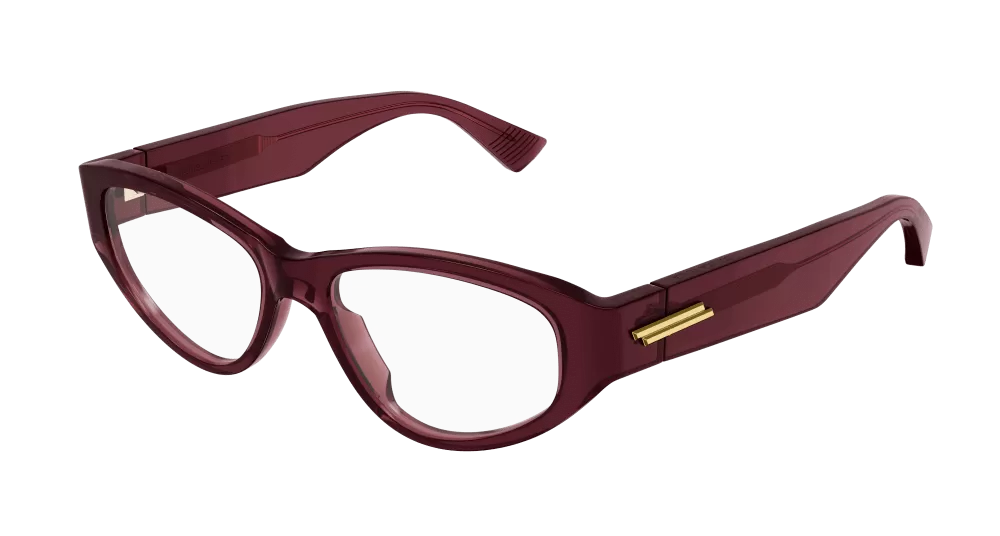 Bottega Veneta BV1154O-003 Womens ROUND/OVAL/PANTHOS Optical Frames - Burgundy