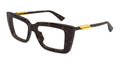 Bottega Veneta BV1448O-002 Womens RECTANGULAR / SQUARED Optical Frame - Havana