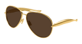 Bottega Veneta BV1305S-007 Sunglasses - Gold