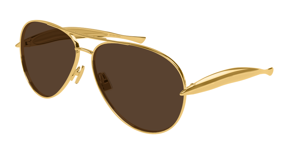 Bottega Veneta BV1305S-007 Sunglasses - Gold
