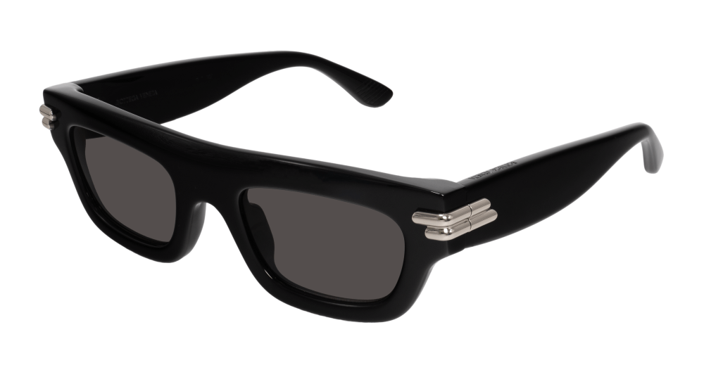 Bottega Veneta BV1321S-001 RECTANGULAR / SQUARED Sunglasses - Black