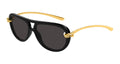 Bottega Veneta BV1418S-005 Mens PILOT/NAVIGATOR Sunglasses - Black