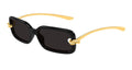 Bottega Veneta BV1439S-001 Womens RECTANGULAR / SQUARED Sunglasses - Black