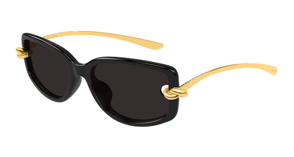 Bottega Veneta BV1440SA-001 Womens GEOMETRICAL/DIRECTIONAL Sunglasses - Black