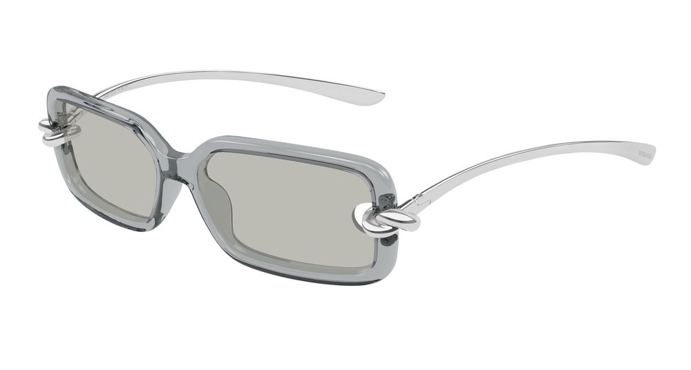 Bottega Veneta BV1439S-004 Womens RECTANGULAR / SQUARED Sunglasses - Grey