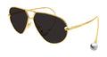 Bottega Veneta BV1437S-001 Womens PILOT/NAVIGATOR Sunglasses - Gold