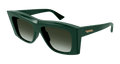 Multi-brand BV1270S-004 Womens RECTANGULAR / SQUARED Sunglasses - Green