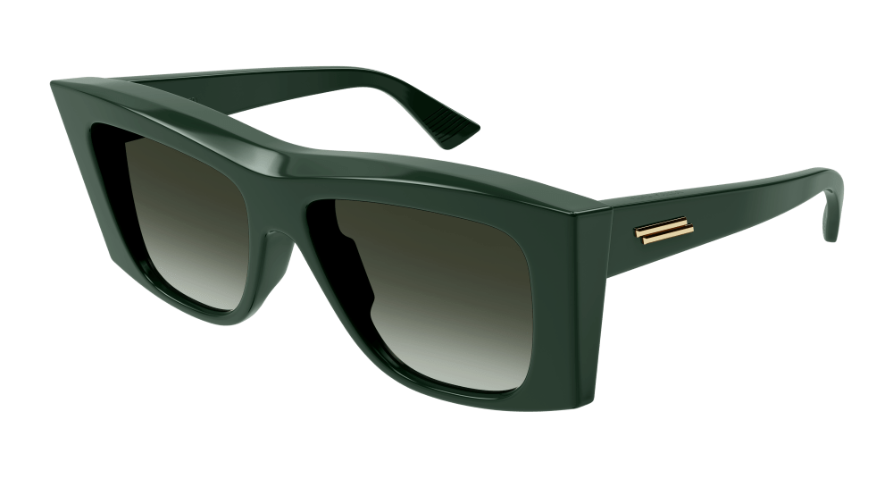 Multi-brand BV1270S-004 Womens RECTANGULAR / SQUARED Sunglasses - Green