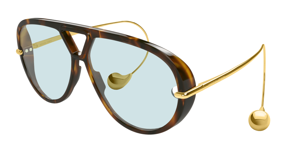 Bottega Veneta BV1273S-007 Womens GEOMETRICAL/DIRECTIONAL Sunglasses - Havana