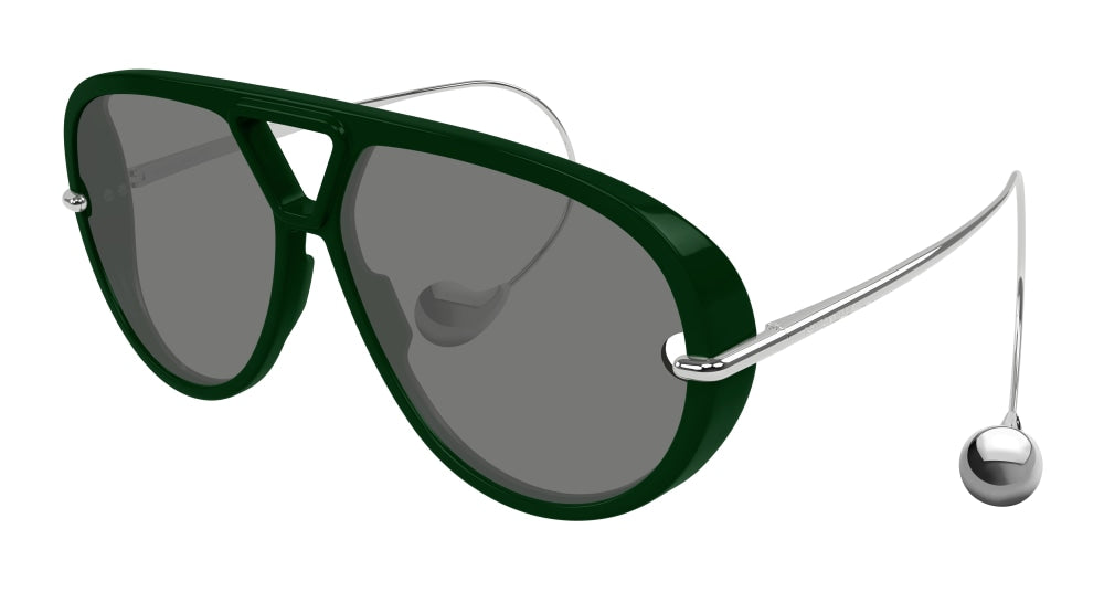 Bottega Veneta BV1273S-008 Womens GEOMETRICAL/DIRECTIONAL Sunglasses - Green