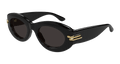 Bottega Veneta BV1322S-001 Womens ROUND/OVAL/PANTHOS Sunglasses - Black