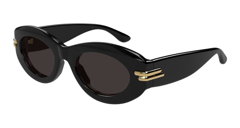 Bottega Veneta BV1322S-001 Womens ROUND/OVAL/PANTHOS Sunglasses - Black