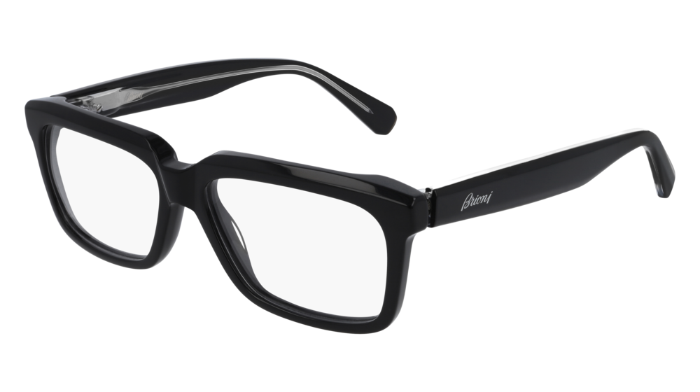 Multi-brand BR0065O-001 Mens RECTANGULAR / SQUARED Optical Frame - Black