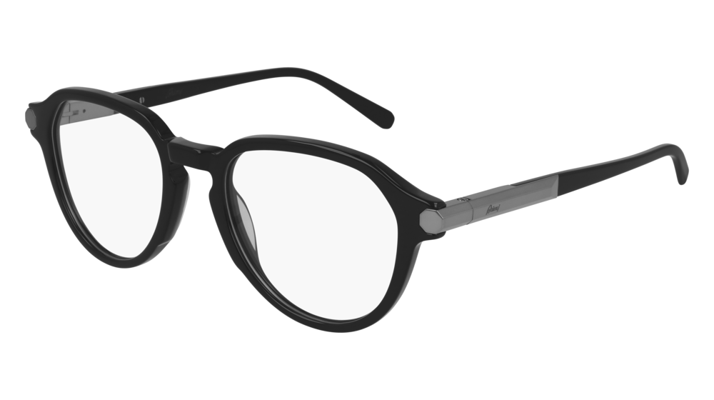 Multi-brand BR0079O-001 Mens ROUND/OVAL/PANTHOS Optical Frame - Black