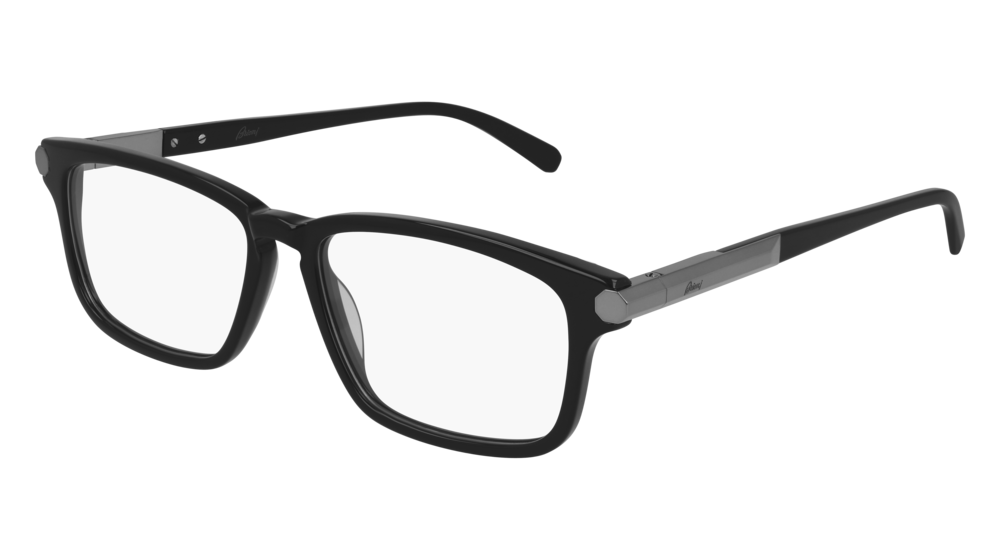 Multi-brand BR0080O-001 Mens RECTANGULAR / SQUARED Optical Frame - Black