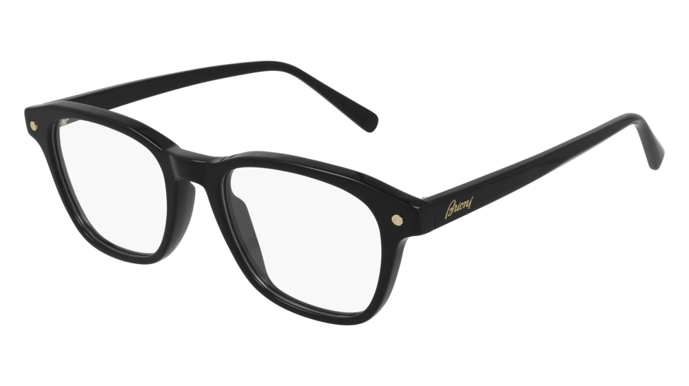 Multi-brand BR0087O-001 Mens RECTANGULAR / SQUARED Optical Frame - Black