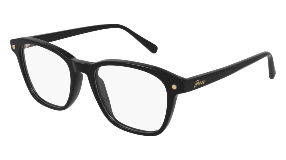 Multi-brand BR0087O-005 Mens RECTANGULAR / SQUARED Optical Frame - Black