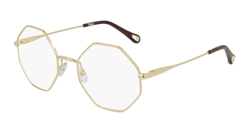 Multi-brand CH0022O-004 Womens RECTANGULAR / SQUARED Optical Frame - Gold