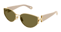 Chloe CH0260S-003 Womens ROUND/OVAL/PANTHOS Sunglasses - Gold
