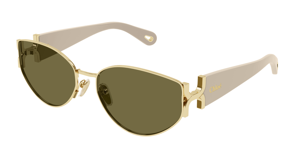 Chloe CH0260S-003 Womens ROUND/OVAL/PANTHOS Sunglasses - Gold