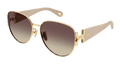 Chloe CH0261SK-003 Womens ROUND/OVAL/PANTHOS Sunglasses - Gold