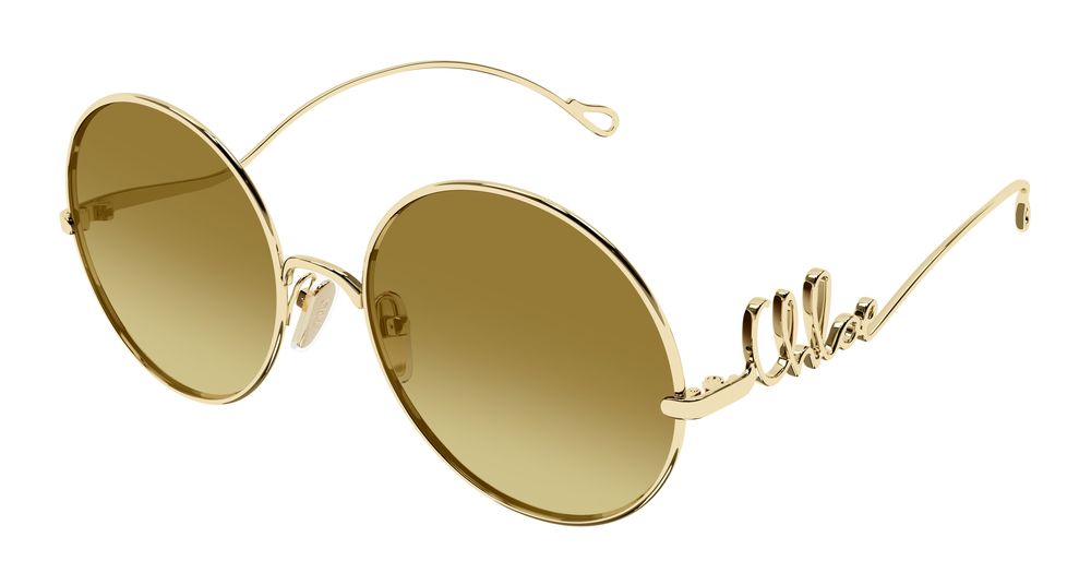 Chloe CH0372S-003 Mens ROUND/OVAL/PANTHOS Sunglasses - Gold