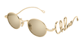 Chloe CH0413S-001 Womens ROUND/OVAL/PANTHOS Sunglasses - Gold