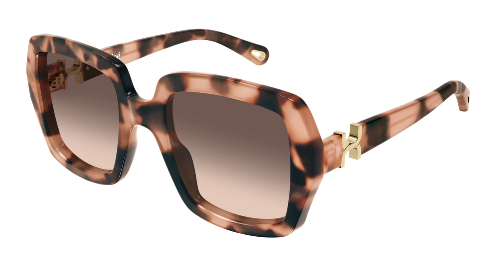 Chloe CH0301S-006 Womens RECTANGULAR / SQUARED Sunglasses - Havana