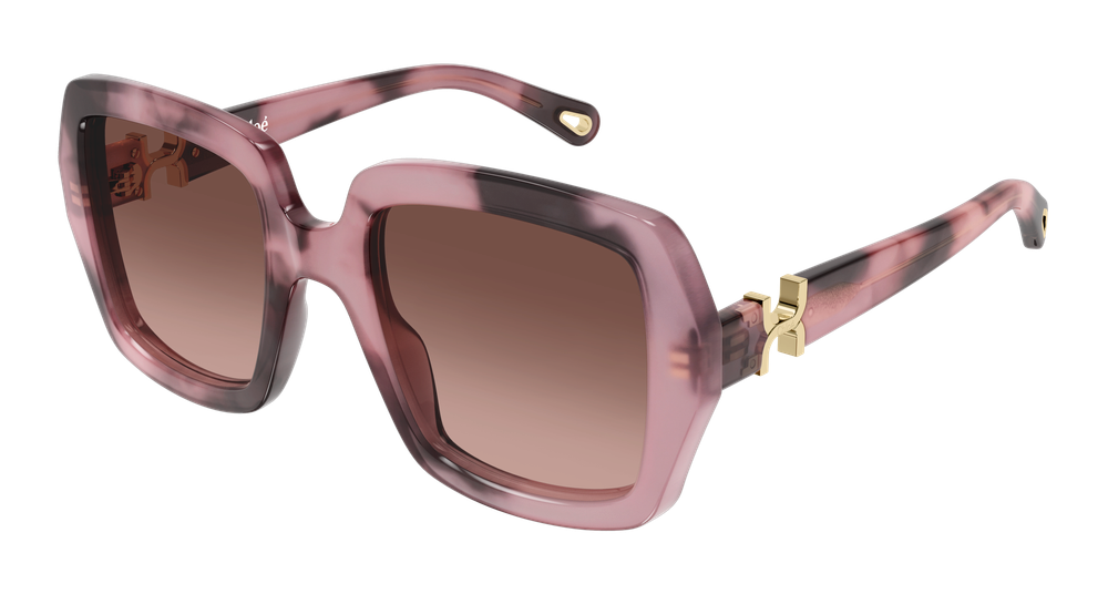 Chloe CH0301S-007 Womens RECTANGULAR / SQUARED Sunglasses - Havana