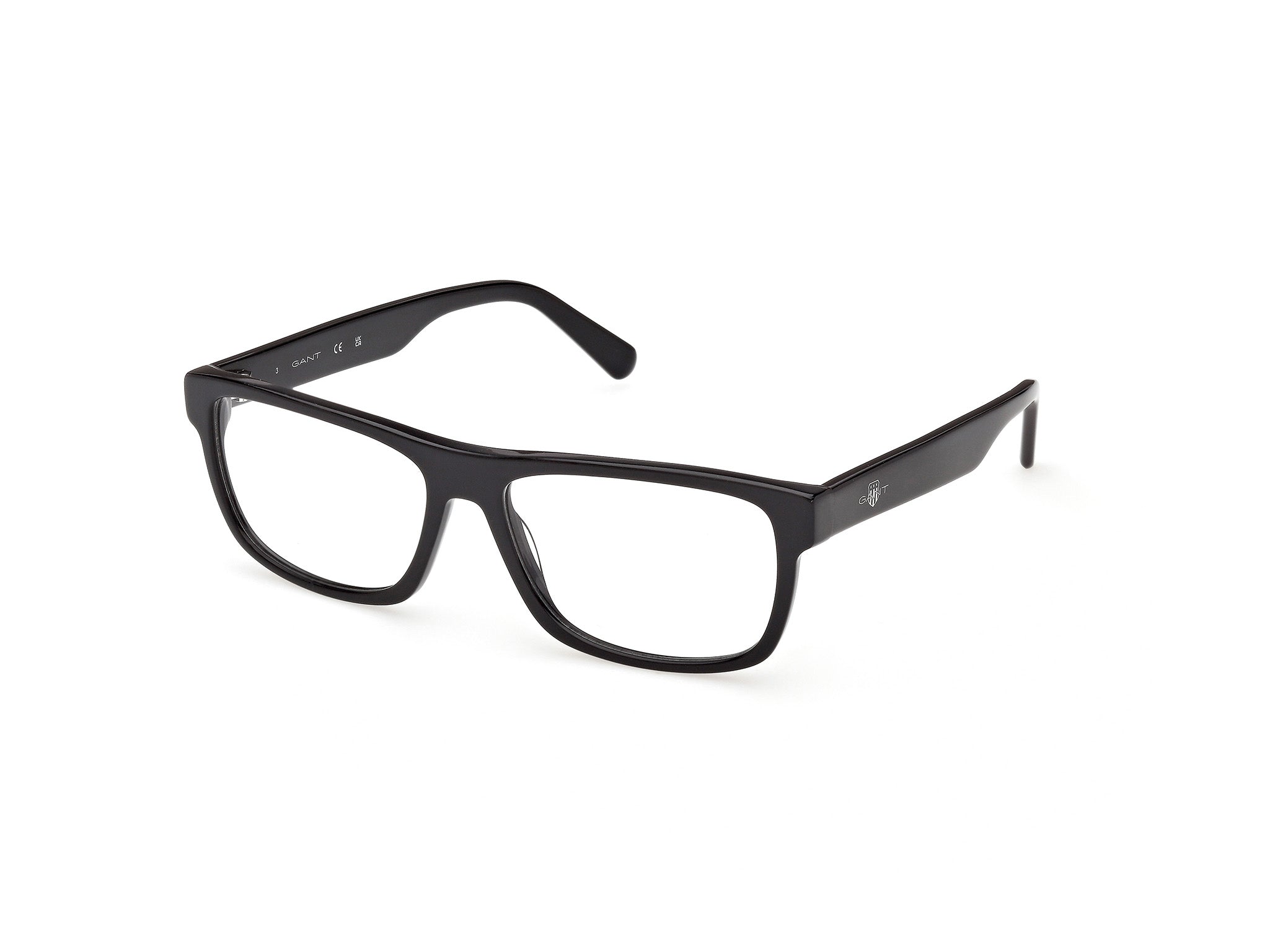 Gant GA50089-57001 Mens Rectangular Optical Frame - Shiny Black