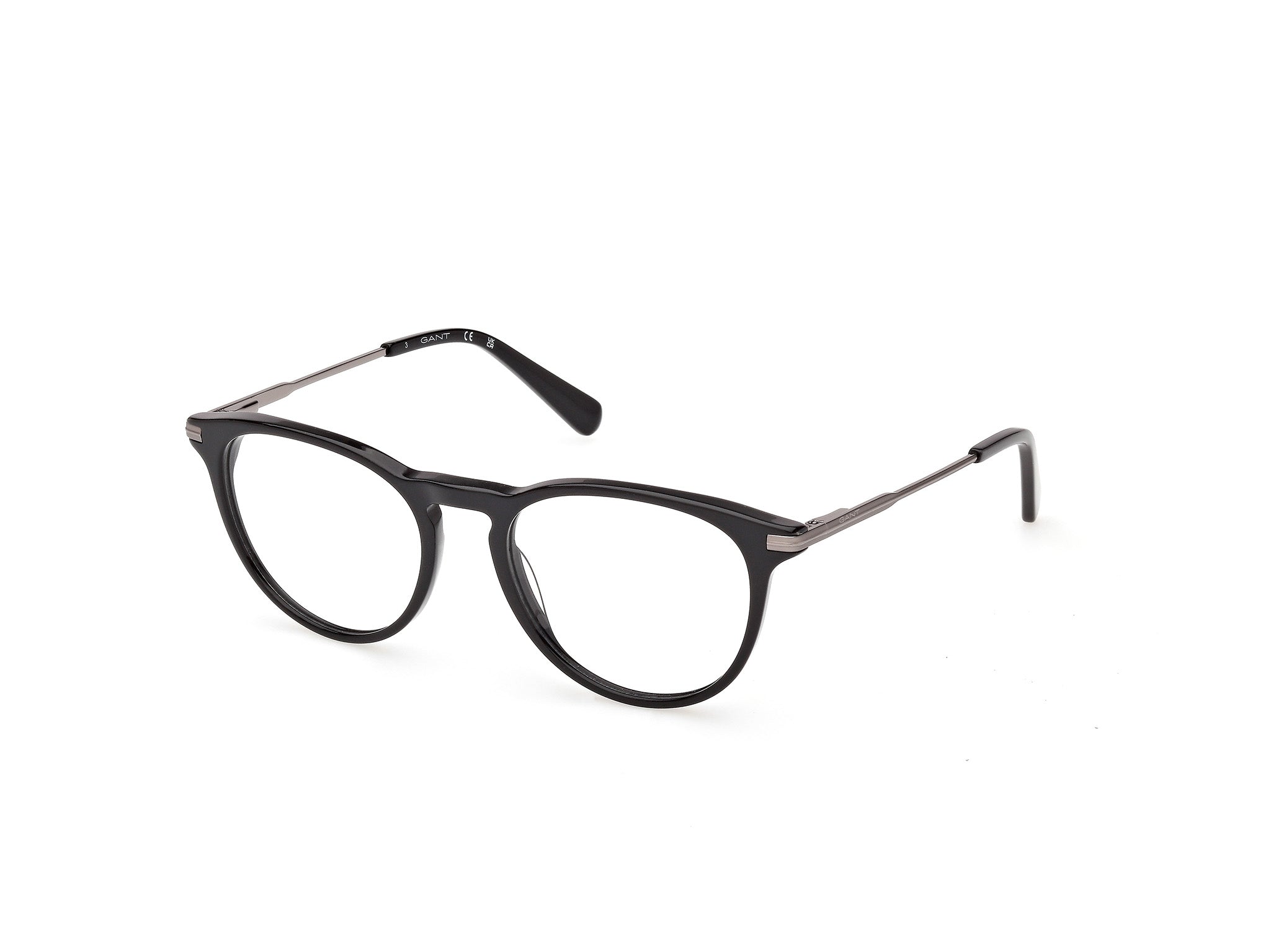 Gant GA50092-51001 Mens Round Optical Frame - Shiny Black