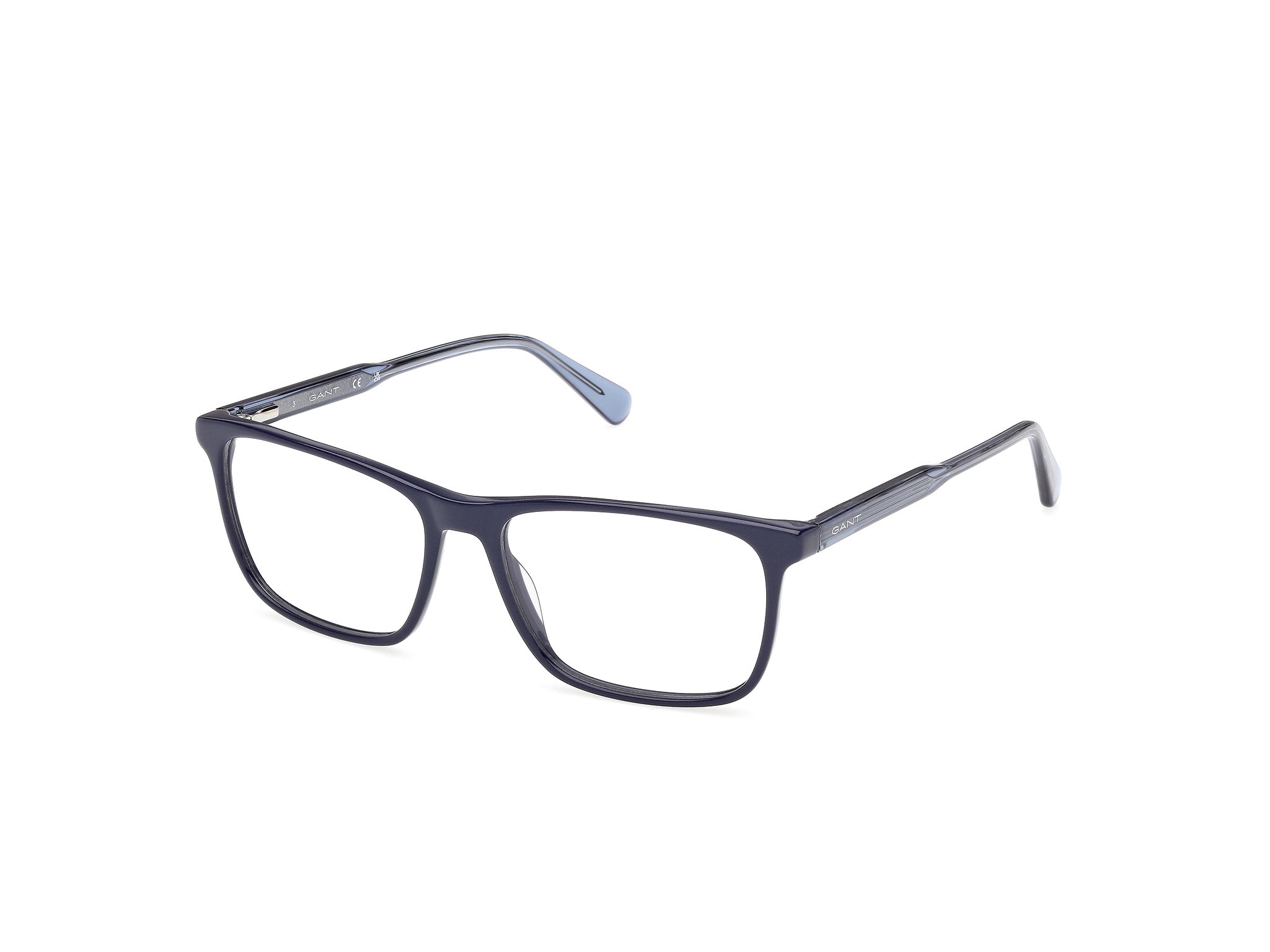 Gant GA50066-55090 Mens RECTANGULAR Optical Frame - Shiny Blue