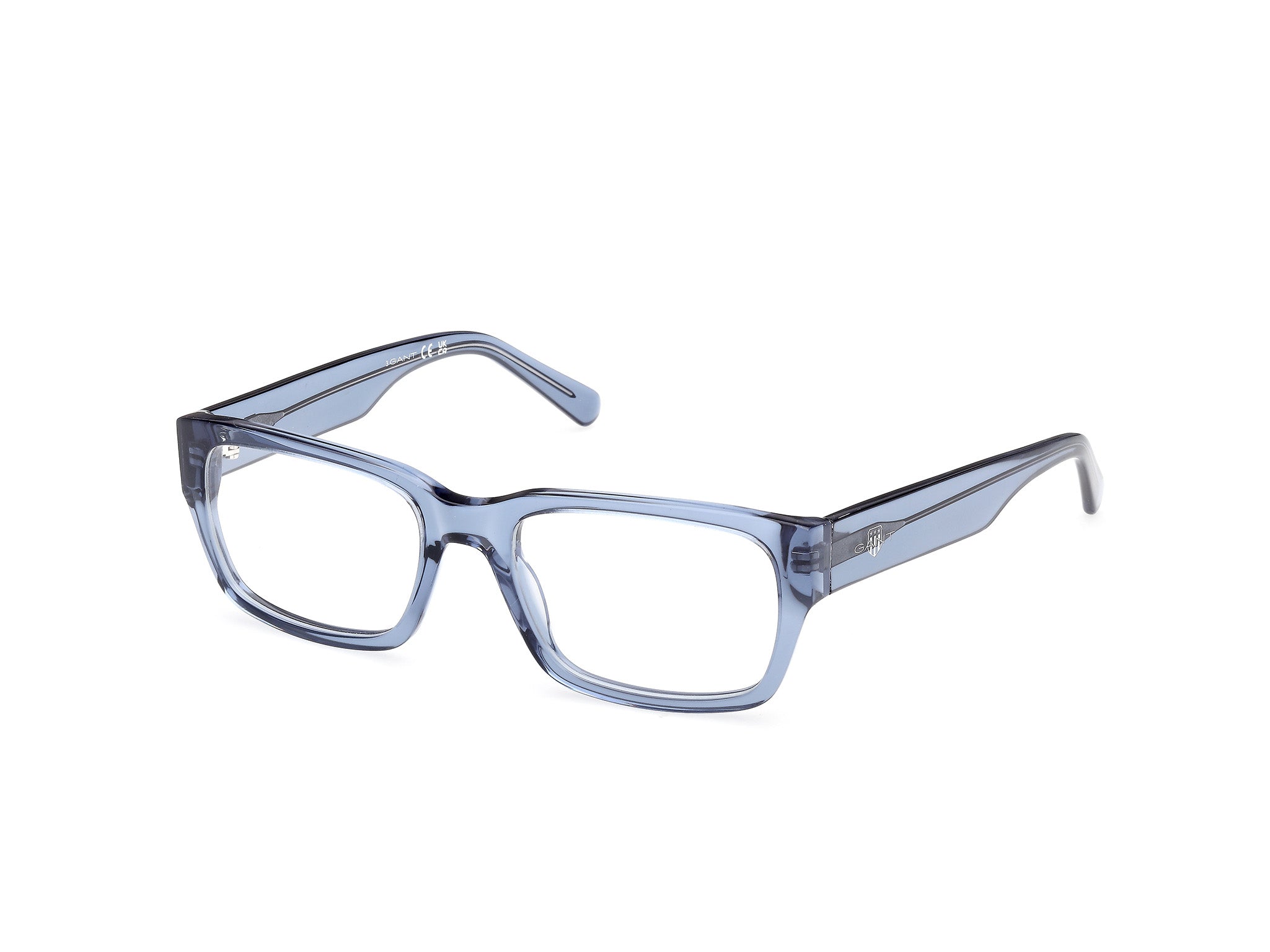 Gant GA50073-55090 Mens Rectangular Optical Frame - Shiny Blue