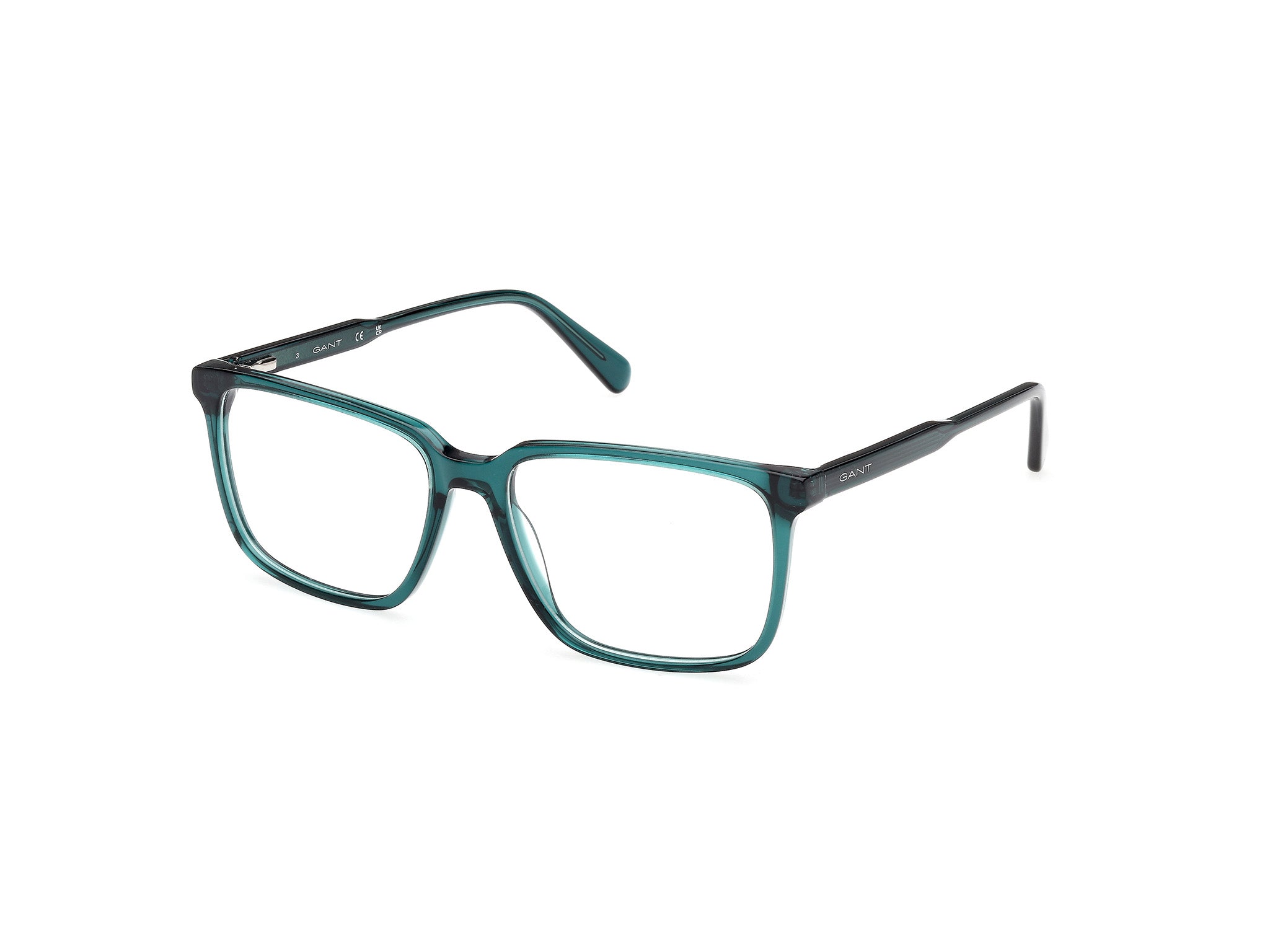 Gant GA50078-55096 Mens Square Optical Frame - Shiny Dark Green