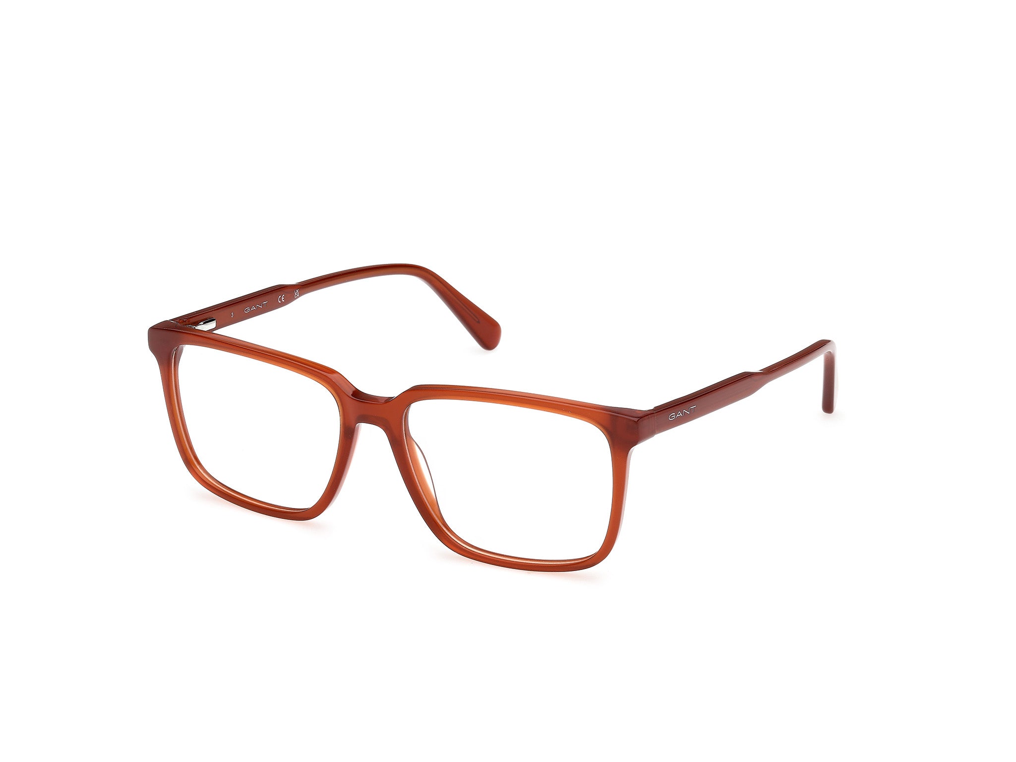 Gant GA50078-55042 Mens Square Optical Frame - Shiny Orange
