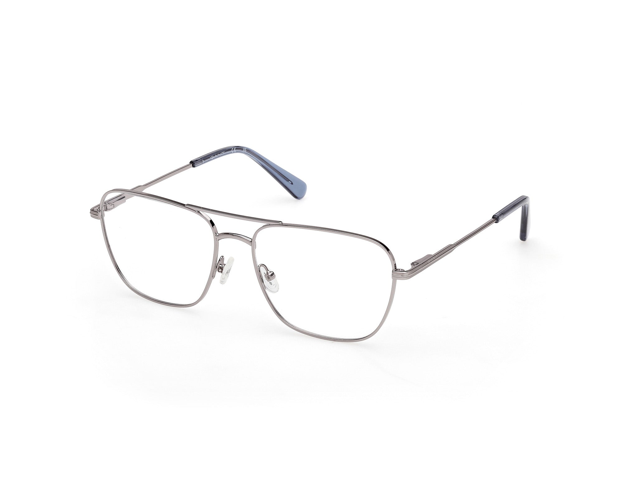 Gant GA50082-58014 Mens Pilot Optical Frame - Shiny Light Ruthenium