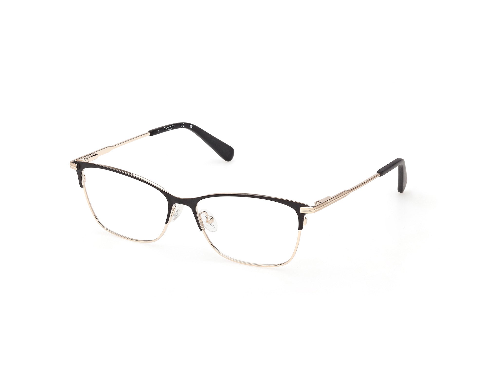 Gant GA50094-55048 Womens Rectangular Optical Frame - Shiny Dark Brown