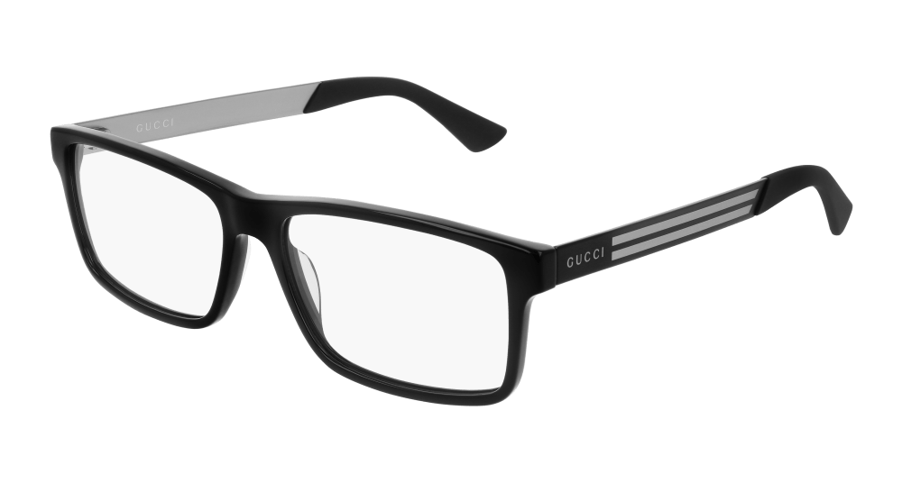 Gucci GG0692O-004 Mens RECTANGULAR / SQUARED Optical Frame - Black