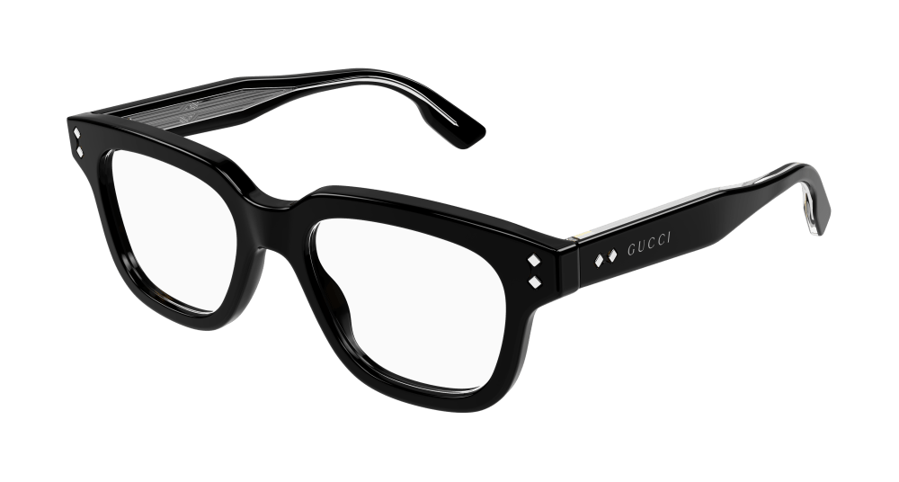 Multi-brand GG1219O-001 Mens RECTANGULAR / SQUARED Optical Frame - Black
