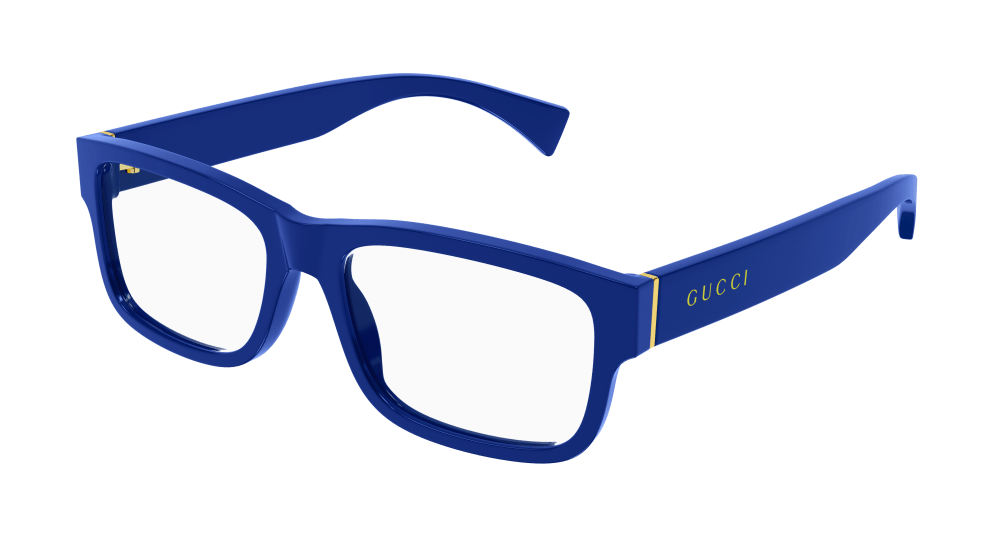 Gucci GG1141O-002 Mens RECTANGULAR / SQUARED Optical Frames - Blue