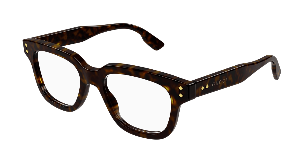Multi-brand GG1219O-002 Mens RECTANGULAR / SQUARED Optical Frame - Havana