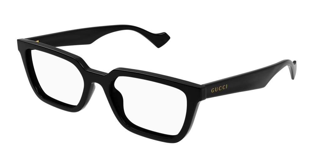 Gucci GG1539O-001 Mens RECTANGULAR / SQUARED Optical Frame - Black