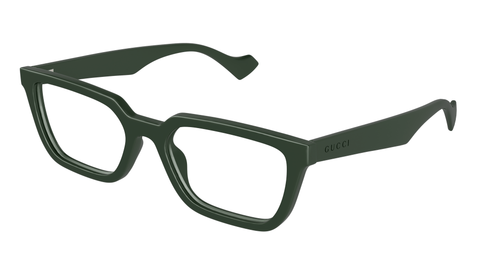 Multi-brand GG1539O-006 Mens RECTANGULAR / SQUARED Optical Frame - Green