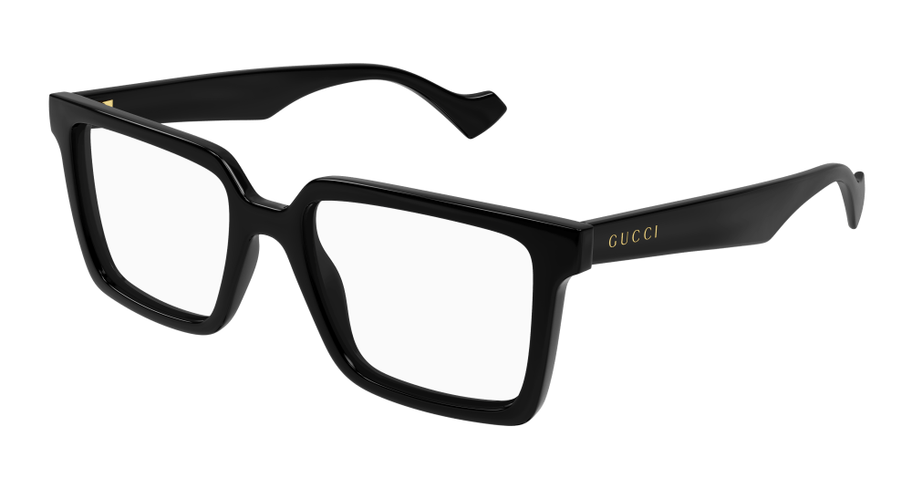 Gucci GG1540O-005 Mens RECTANGULAR / SQUARED Optical Frame - Black