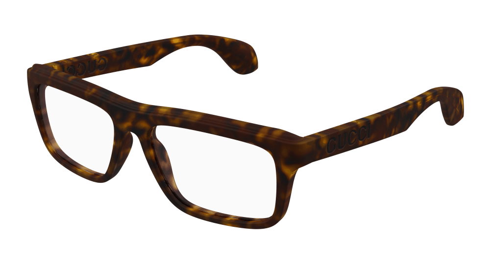 Multi-brand GG1572O-002 Mens RECTANGULAR / SQUARED Optical Frame - Havana