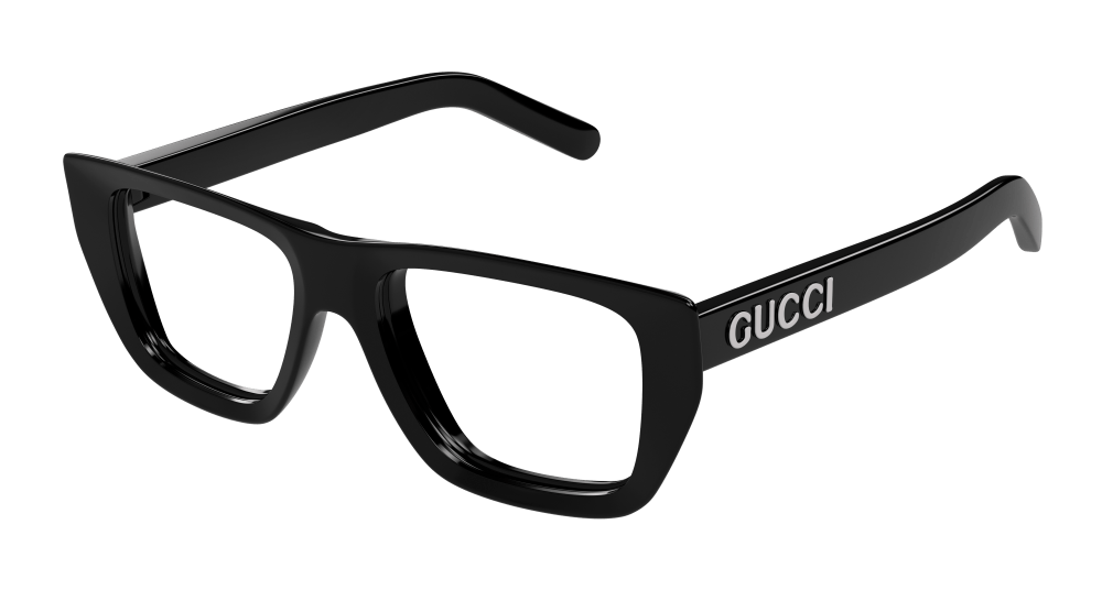 Multi-brand GG1724O-001 Mens RECTANGULAR / SQUARED Optical Frame - Black