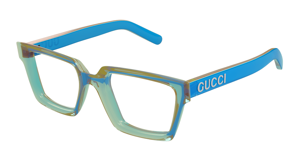 Multi-brand GG1725O-003 Mens RECTANGULAR / SQUARED Optical Frame - Blue